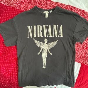 Nirvana ICONIC Graphic T-Shirt in Grey - Men’s M